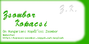 zsombor kopacsi business card